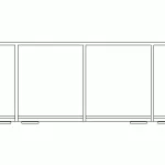 Bloque AutoCAD aparador visto en planta
