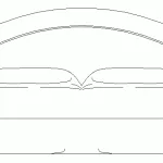 Bloque AutoCAD cama doble - matrimonio - matrimonial en alzado