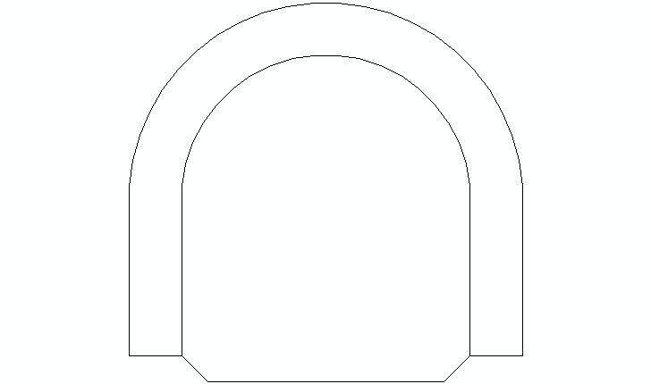 Bloque AutoCAD de butaca - sillón curvo, en formato CAD .dwg