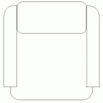 Bloque AutoCAD de butaca - sillón recto, en formato CAD .dwg