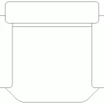 Bloque AutoCAD de sillón recto, butaca en formato CAD .dwg