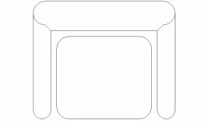 Bloque AutoCAD de butaca, en formato CAD .dwg