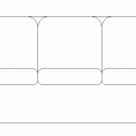 Bloque AutoCAD de sofá visto en alzado