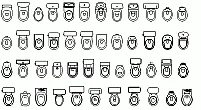 Bloques AutoCAD de inodoros, wc, mingitorio.