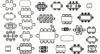 Bloques AutoCAD muebles de salón, sala de estar