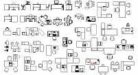 Bloques AutoCAD de muebles para oficina