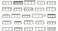 Bloques AutoCAD de sofás