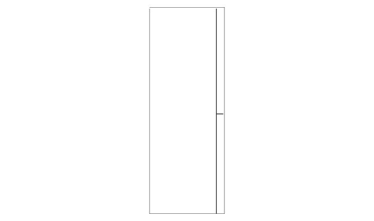 Bloque CAD de armario dos puertas 150 planta (DWG)