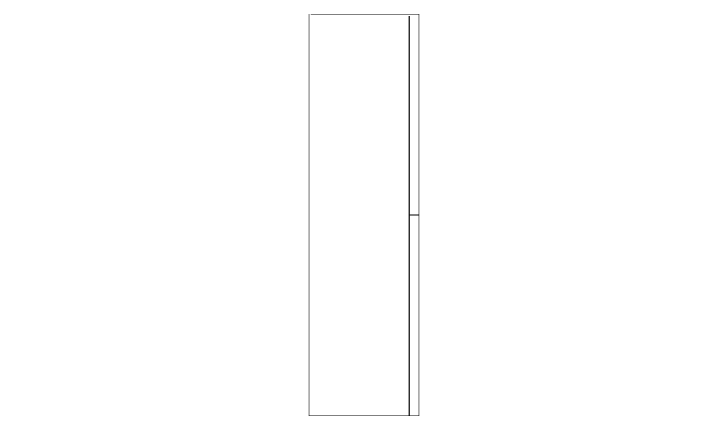 Bloque CAD de armario dos puertas 200 planta (DWG)